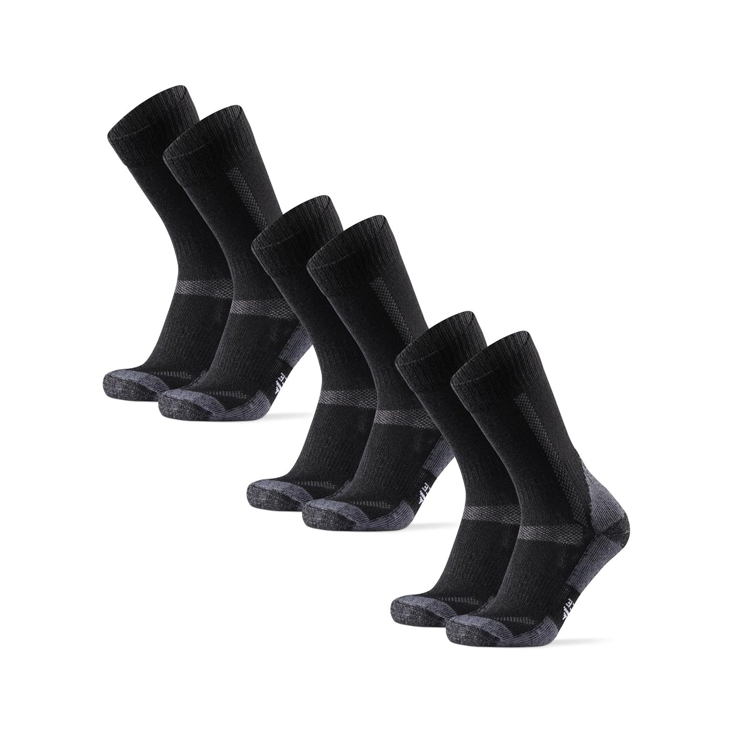 DANISH ENDURANCE Merino Hiking Socks, Wool Socks, Merino Socks, Trekking Socks, Breathable & Strongly Padded Work Socks, Men, Women & Children, 3 or 5 Pairs