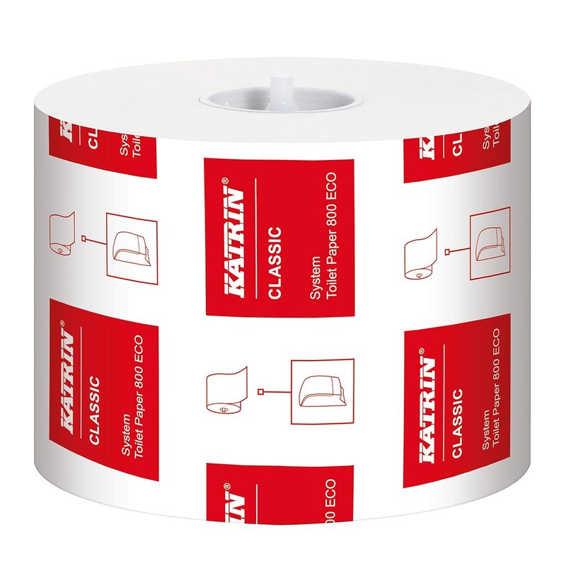 Katrin 103424 Classic System Toilet ECO paper, 100% recycled fibre (Pack of 36)