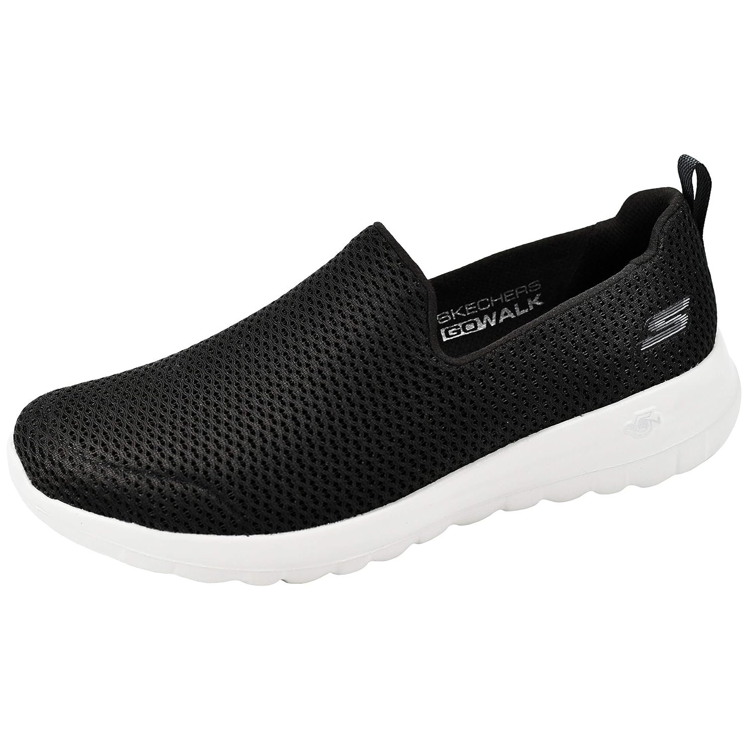 Skechers Womens Go Joy Slip-On Shoe, Black/Gray, 10 B(M) US