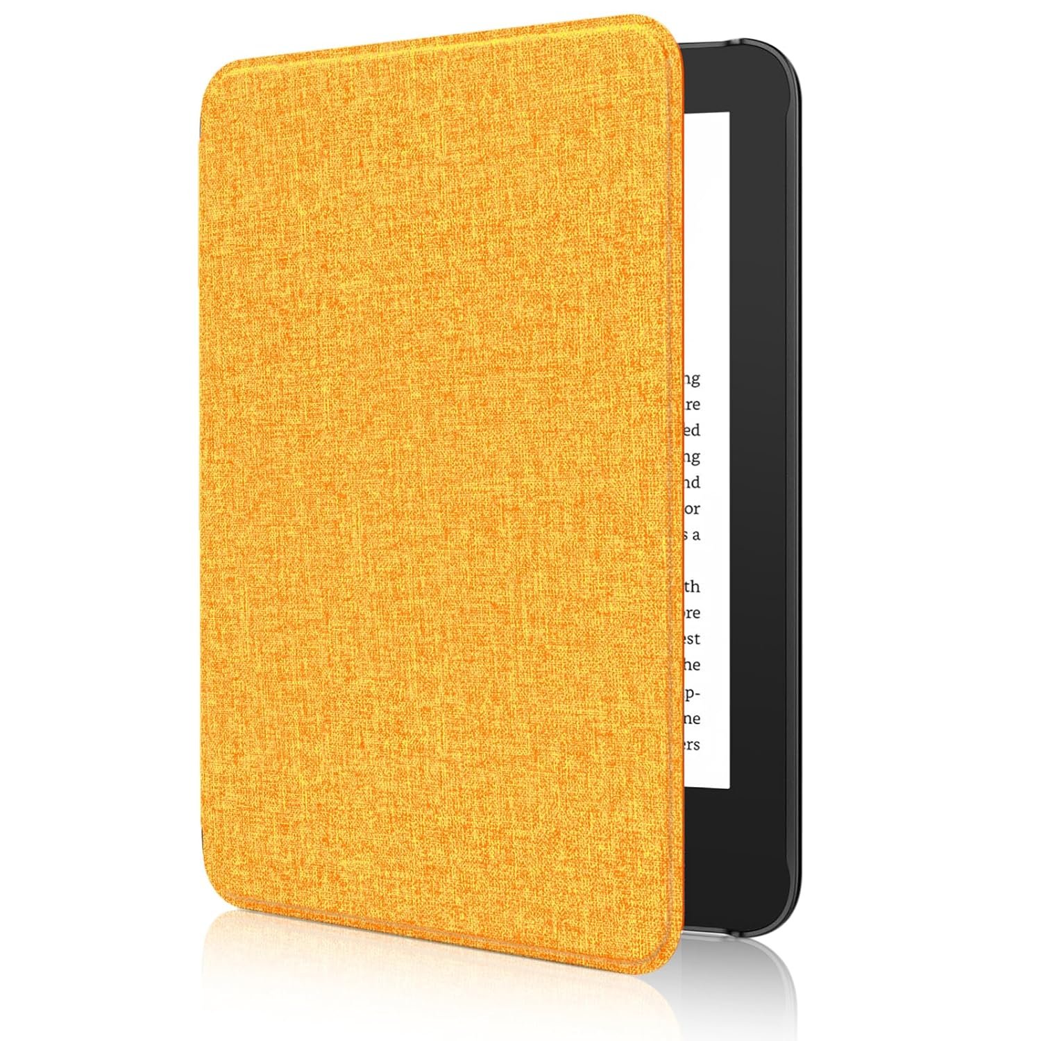 MoKo Case Fits 6" All-New Kindle (11th Generation-2024/2022 Release)& International Version, Lightweight Shell Cover with Auto Wake/Sleep for 11th Gen E-Reader, Denim Orange