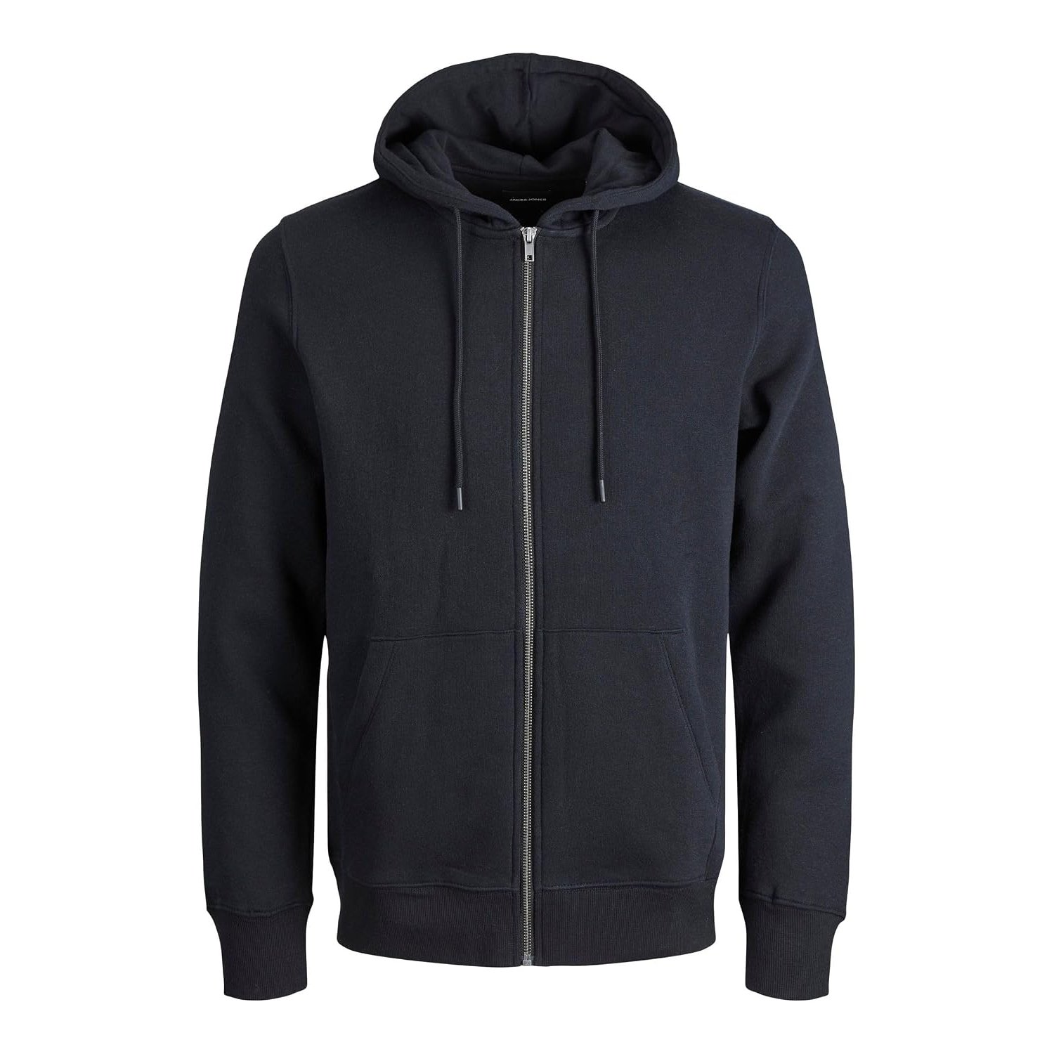 JACK & JONES Mens JJEBASIC SWEAT ZIP HOOD NOOS, Black, XS UK