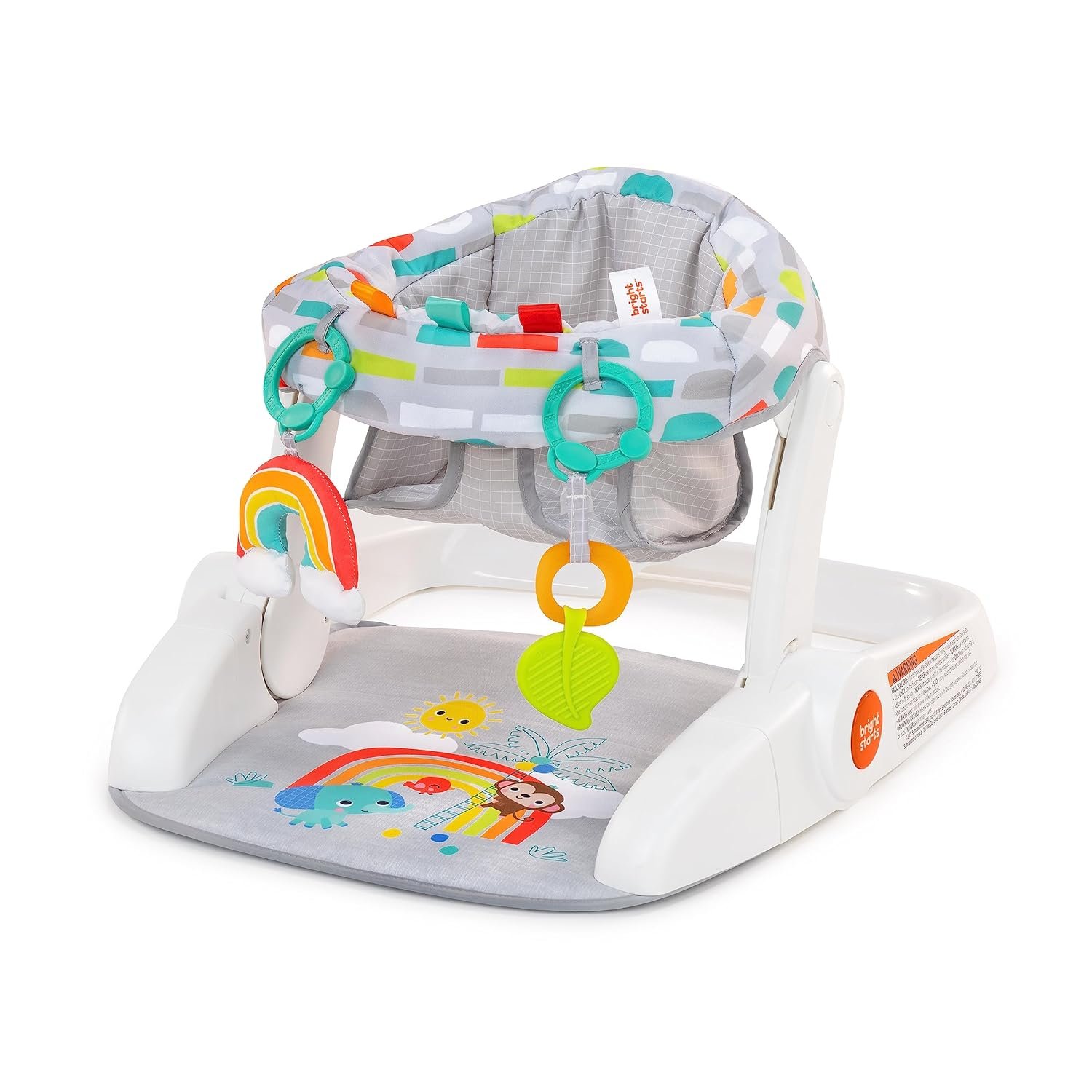 Bright Starts Baby Seat with 2 Positions with Toys, Unisex, 4-12 Months, Playful Paradise