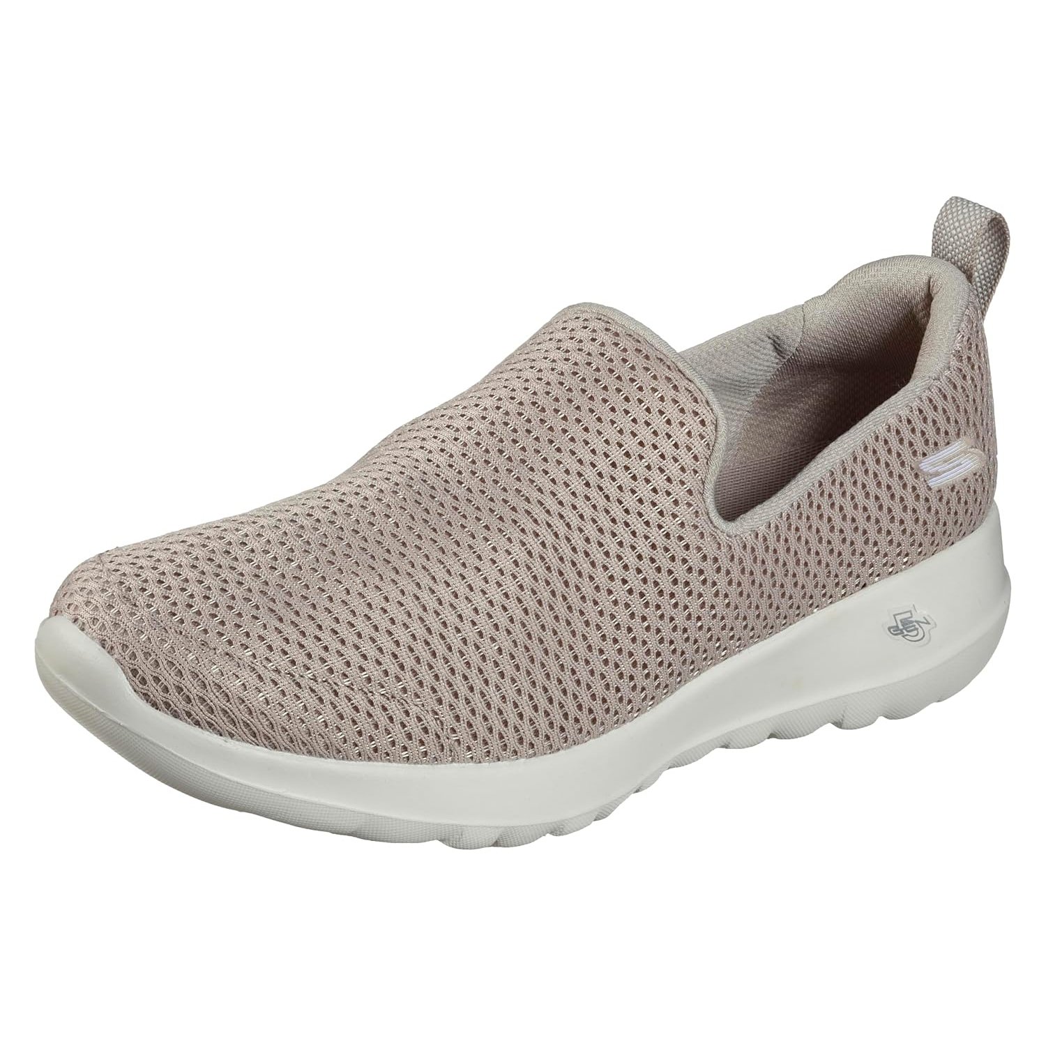 Skechers Women's Go Walk Joy-Evaluate Trainers, Taupe Textile/Trim, 2.5 UK