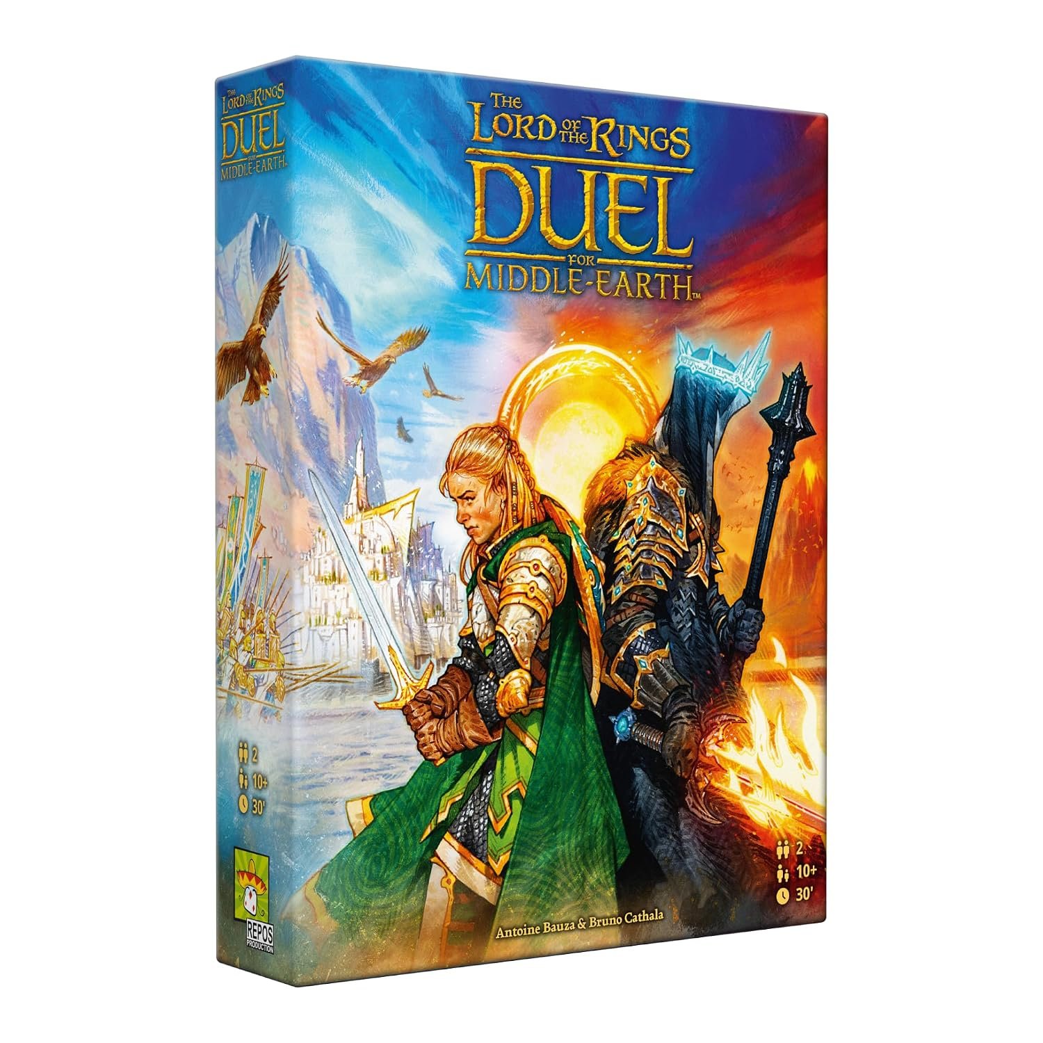 Asmodee | The Lord of the Rings: Duel for Middle-earth | The Epic 2-Player Strategy Board Game | A Legendary Battle for Middle-Earth | Simple to Learn Fun for Fantasy Fans | Ages 10+, 30 Mins