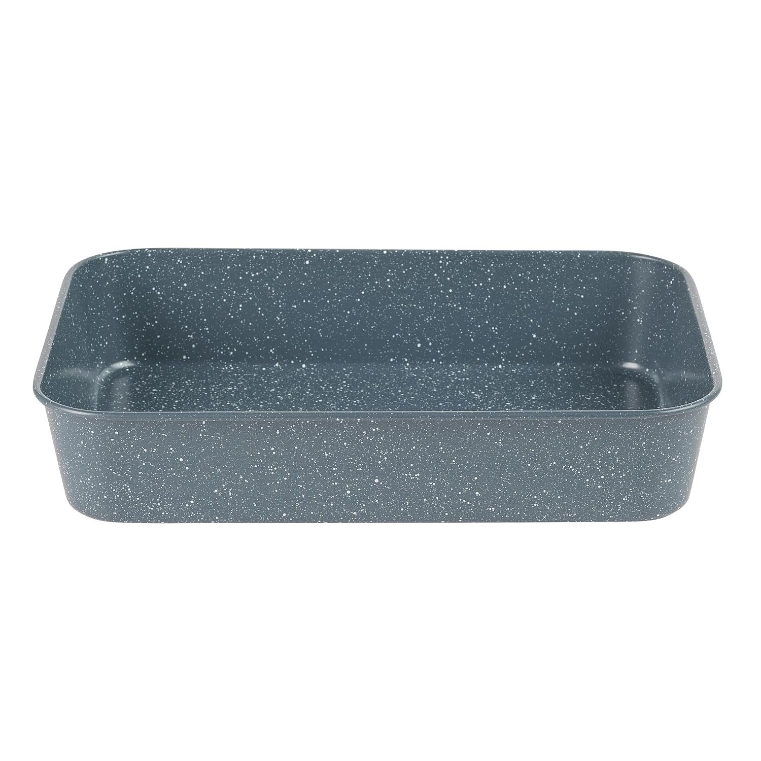 Russell Hobbs Nightfall Stone Roaster – 39cm Non-Stick Carbon Steel Roasting Tray with Deep Sides for Meat & Vegetables, Lightweight Large Oven Tin, Oven Safe to 220°C, Blue Marble