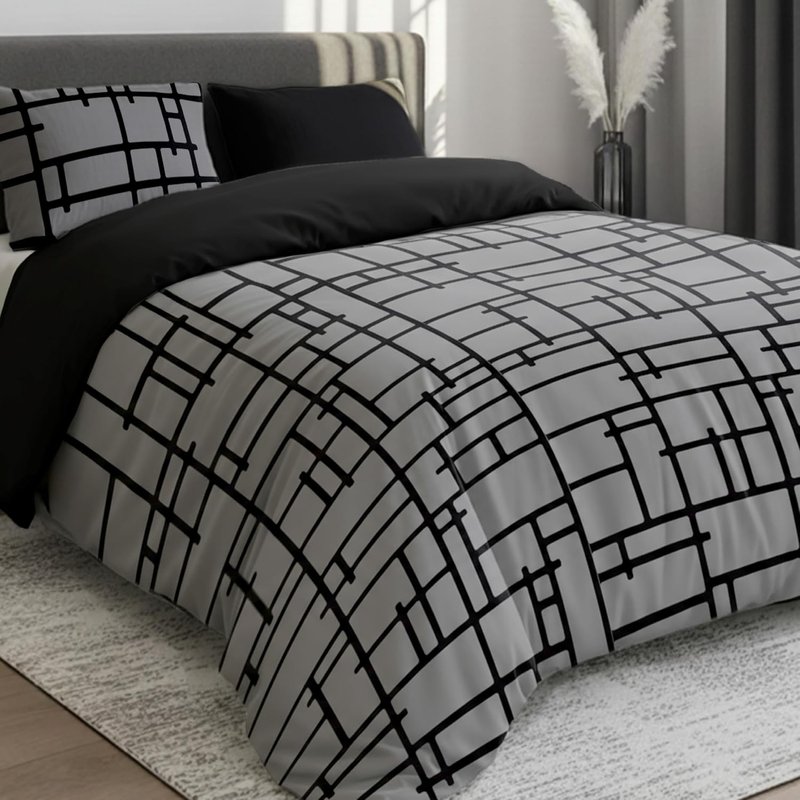 Dreamzie King Size Duvet Cover Sets - Premium Microfiber Reversible Kingsize Duvet Cover Sets (230 x 220 cm) 3 PCs - Ultrasoft Hypoallergenic Quilt Cover King Size Bedding Sets with Zipper Closure