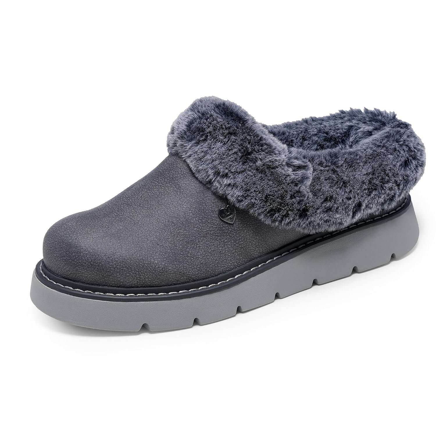 Skechers Keepsakes Women's Lite-Cozy Blend Slipper Charcoal Size 10 27 cm