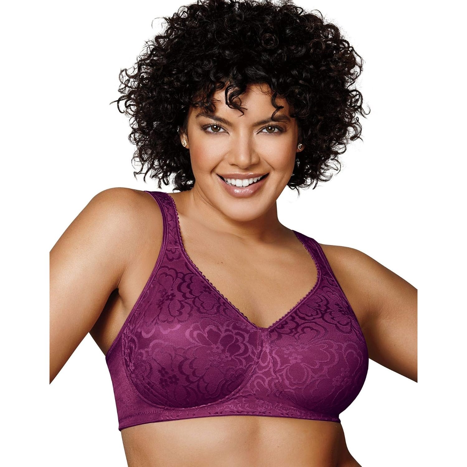 Playtex womensUS474518 Hour Ultimate Lift and Support Wire Free Bra Full Coverage Bra - red - 42D