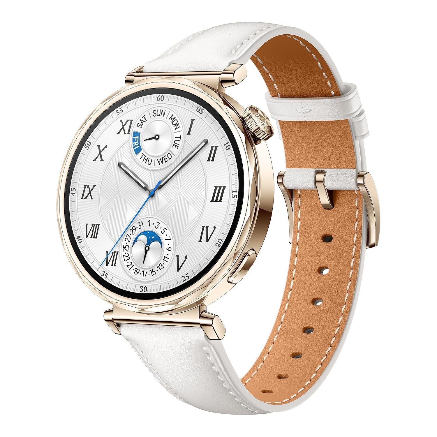 HUAWEI WATCH GT 5 41mm Smartwatch, Sharp-Edged Design, All-new Running and Cycling Sports, Health Tracking, up to 7 Days Battery Life, Compatible with iOS and Android, White