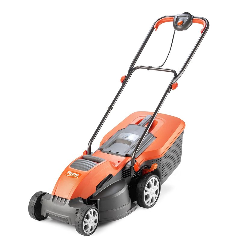 Flymo Speedi-Mo 360C Electric Wheeled Lawn Mower, 1500 W, Cutting Width 36 cm, Orange/black