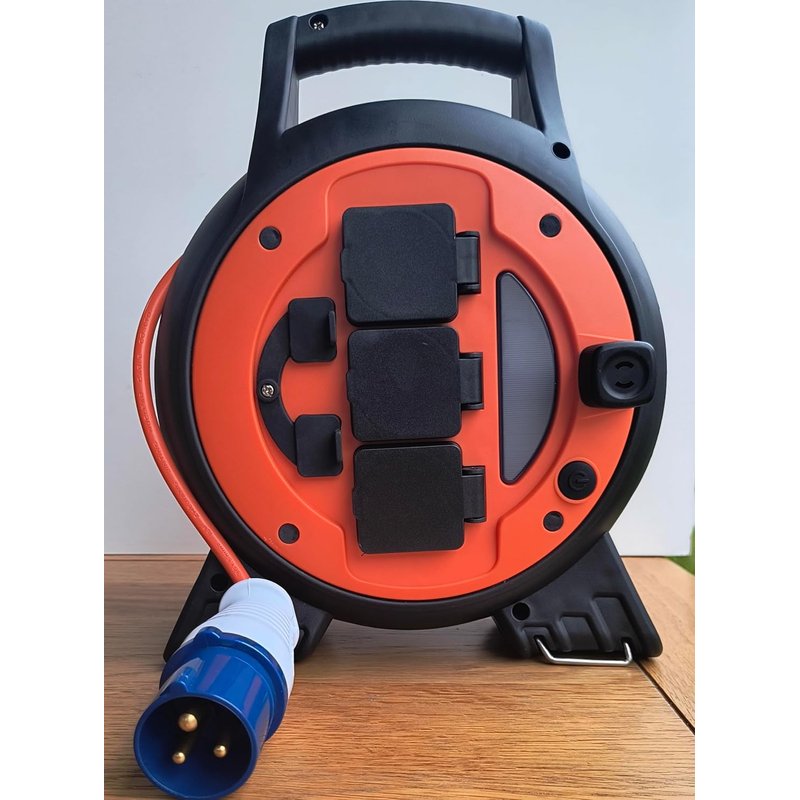MAIL MORE Caravan Hook Up Cable, Heavy Duty Caravan Extension Lead, 240V 16amp Cable Lead for Camping Orange Mains Power Lead, Campervan Motorhome Caravan Power Station