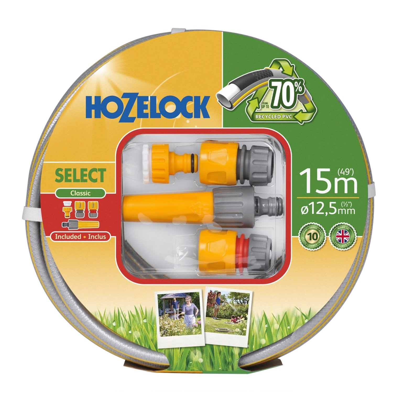 HOZELOCK - Select Hose 12.5mm x 15m Starter Set view 1