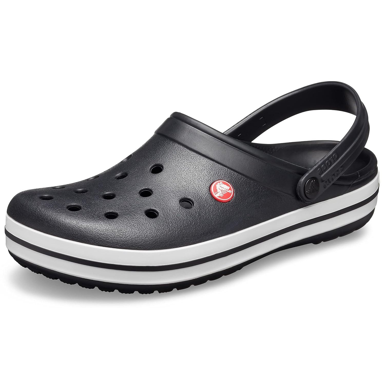 Crocs Unisex Crocband Clogs, Black, 11 UK Men/ 12 UK Women