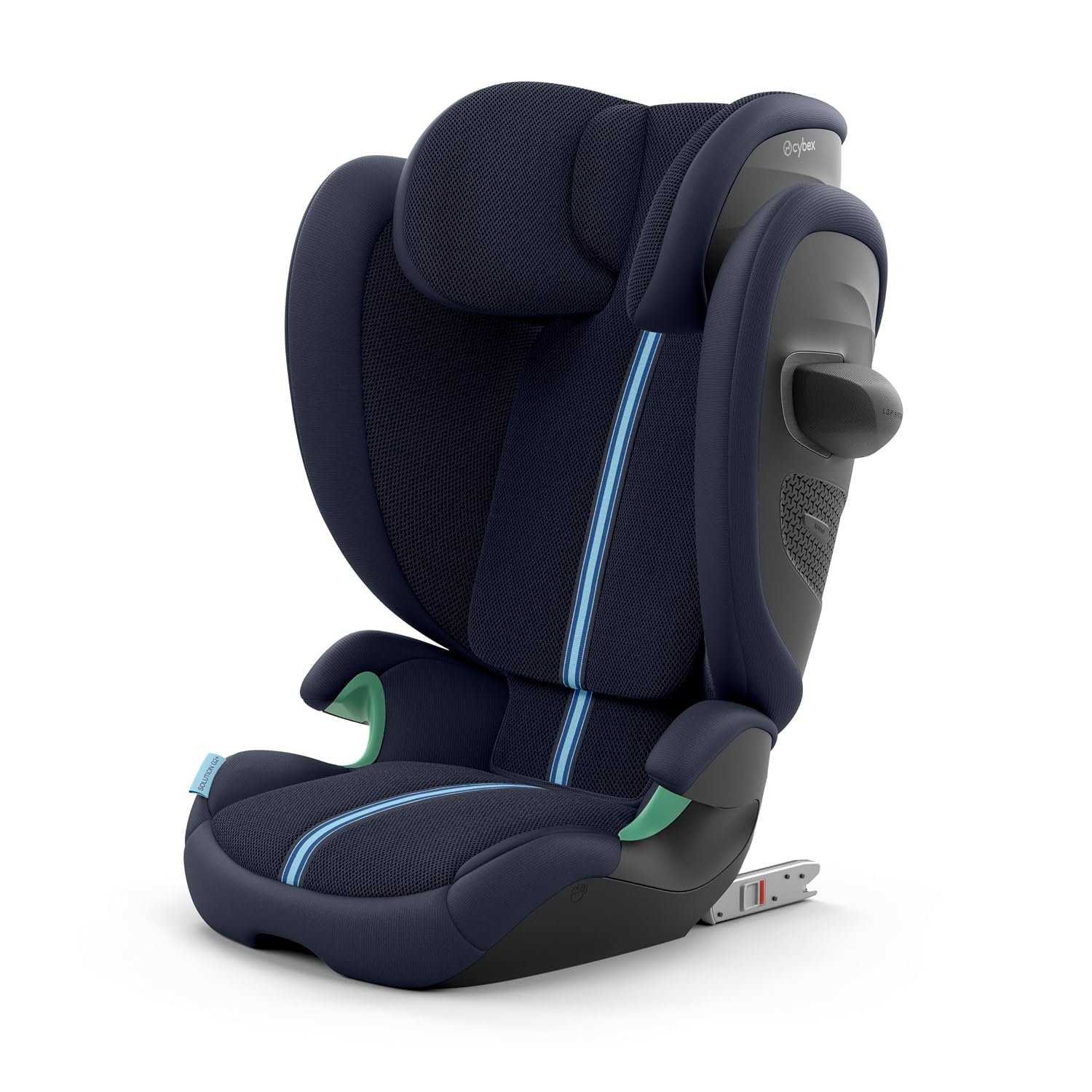 CYBEX Gold child car seat Solution G2 Plus, For ages 3 to 12 year olds (100 - 150 cm), Max. 50 kg, For cars with and without ISOFIX, Ocean Blue (Blue)