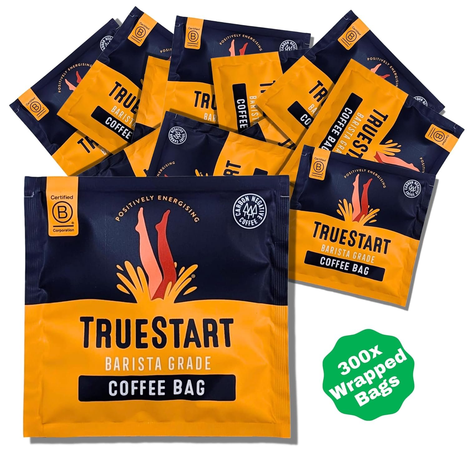 TrueStart Coffee Bags, Energising Colombian, 300 Wrapped