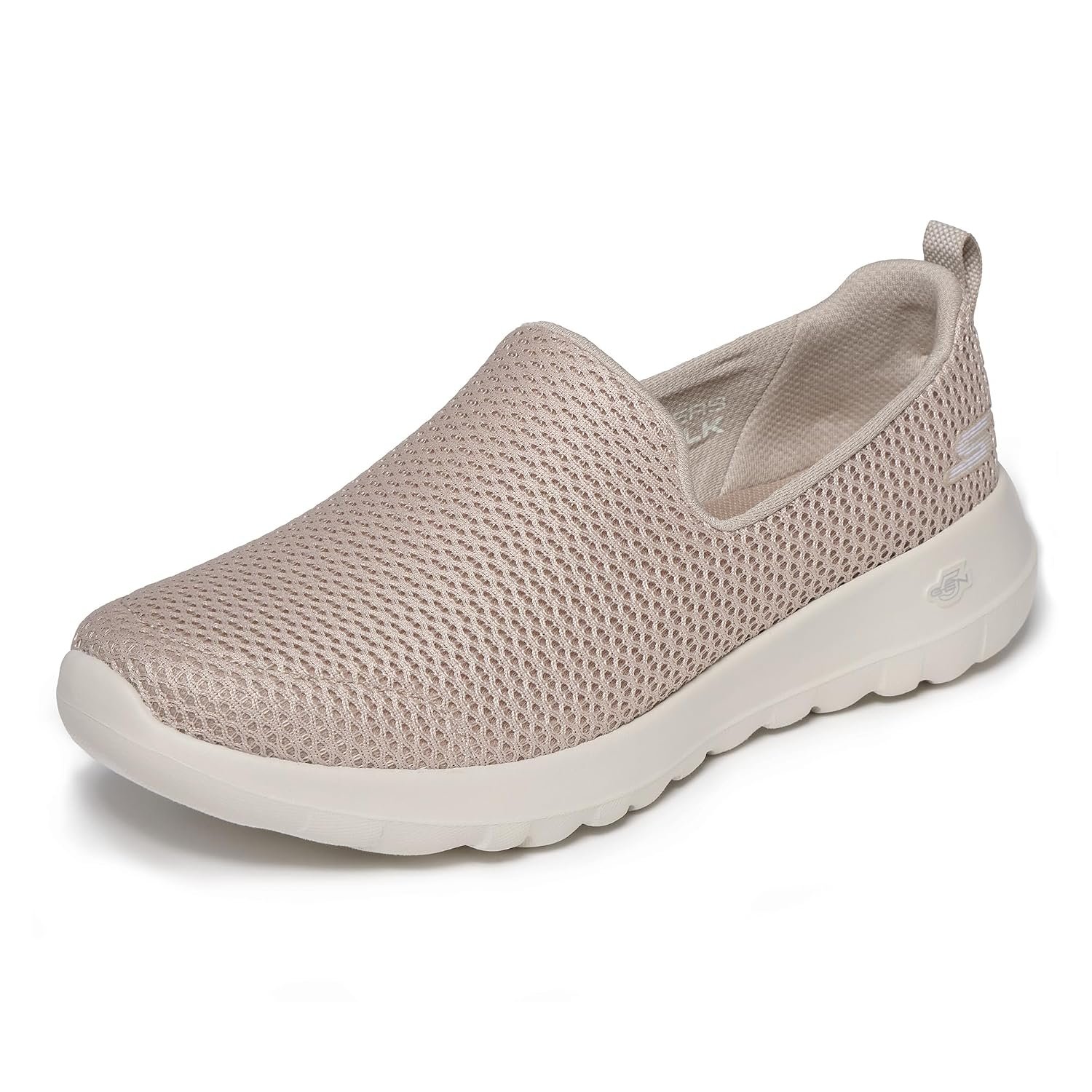 Skechers Women's Go Walk Joy-Evaluate Trainers, Taupe Textile/Trim, 6 UK