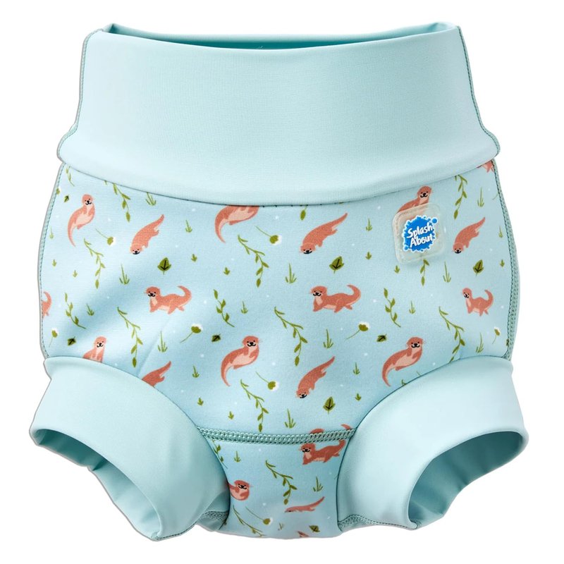 Splash About Happy Nappy Duo Reuseable Swim Nappy for Babies and Toddlers (Playful Otters, 12-24 Months)