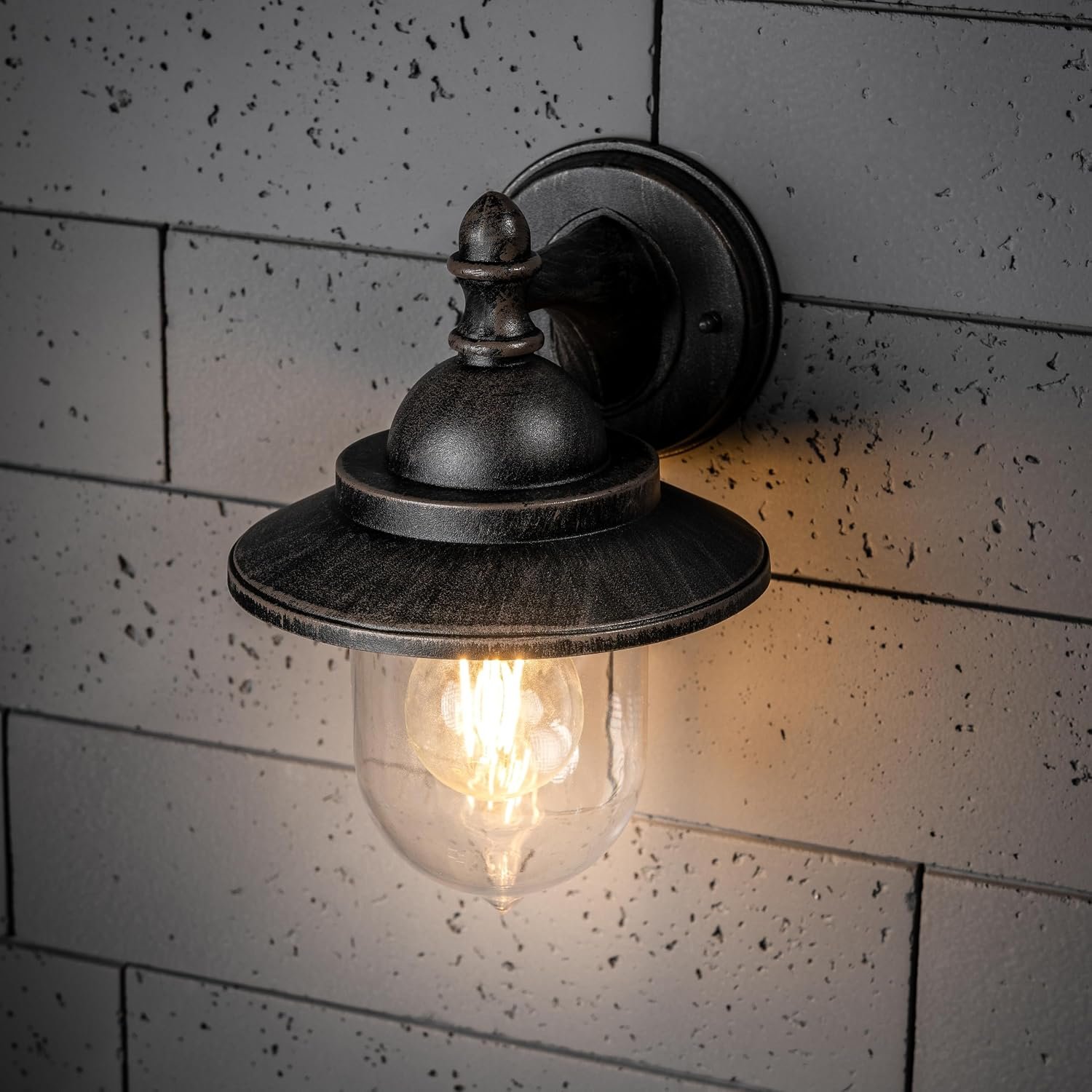 CGC Lighting Coach Lantern Outdoor Outside Wall Light Garden Porch Patio Garden Traditional Conservatory Door Shed Vintage Retro (Antique Bronze)