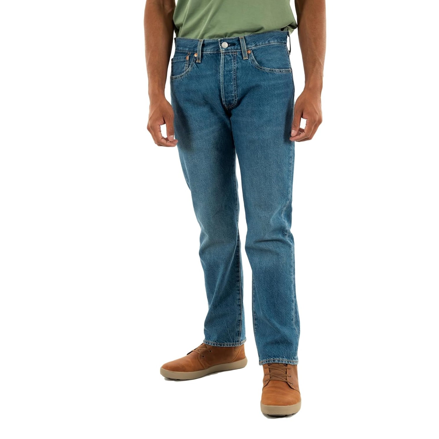 Levi's Men's 501 Original Fit Jeans, Window Pane LTWT, 34W / 34L