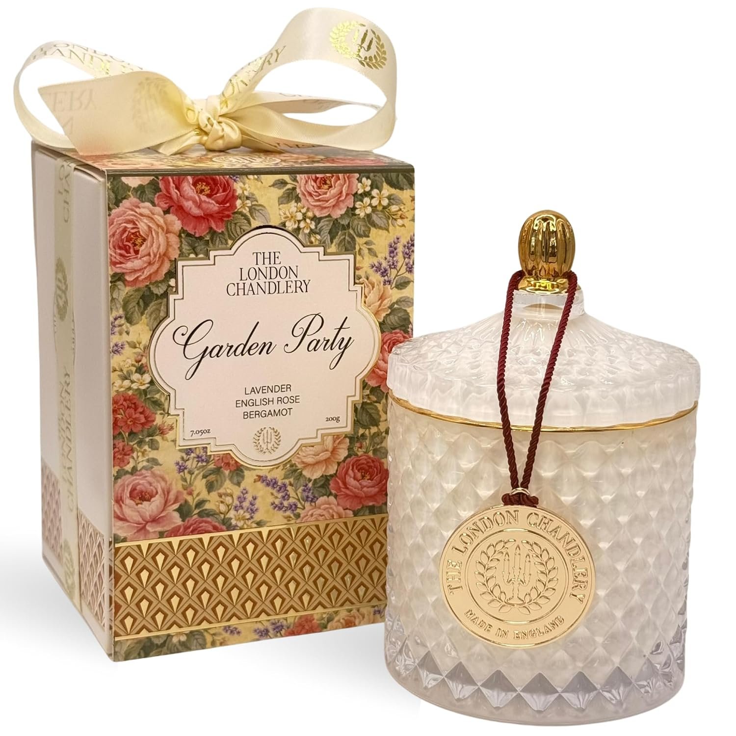 The London Chandlery - Garden Party (200g) | The Principal Collection | Luxury Scented Candle | Soy & Coconut Wax Blend
