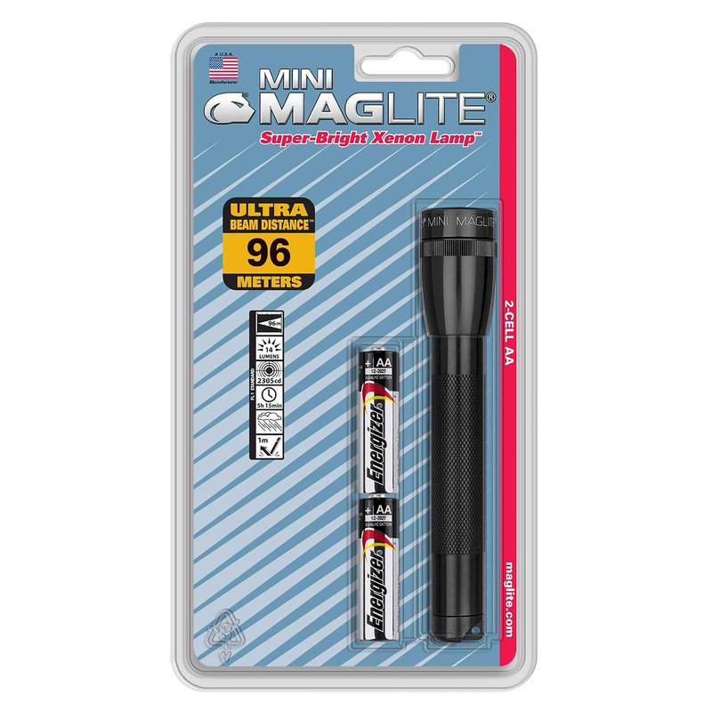 Maglite Mini Maglite Light Bulb 2AA Torch Black