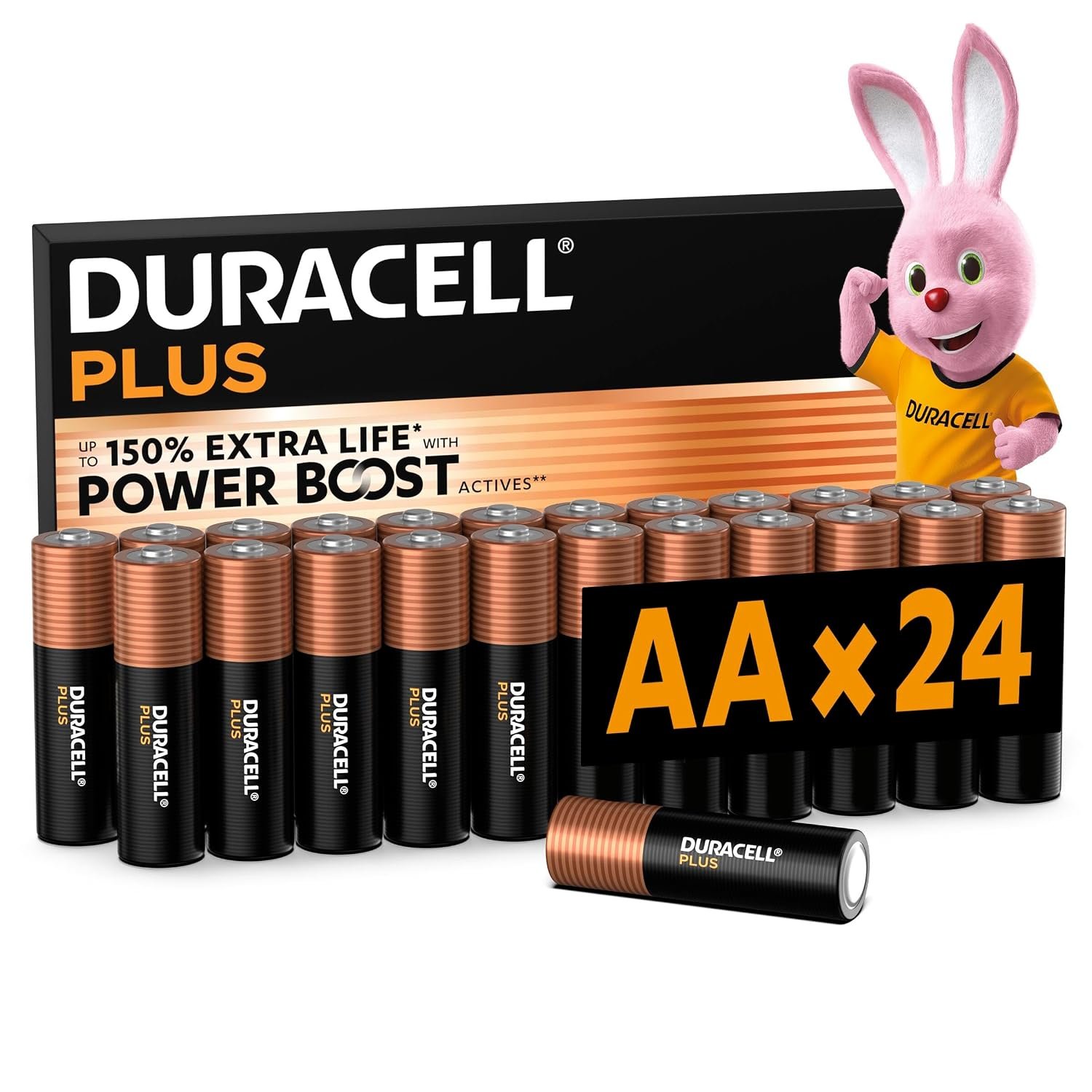 Duracell Plus Batteries- AA - Pack of 24 | Pack of 24