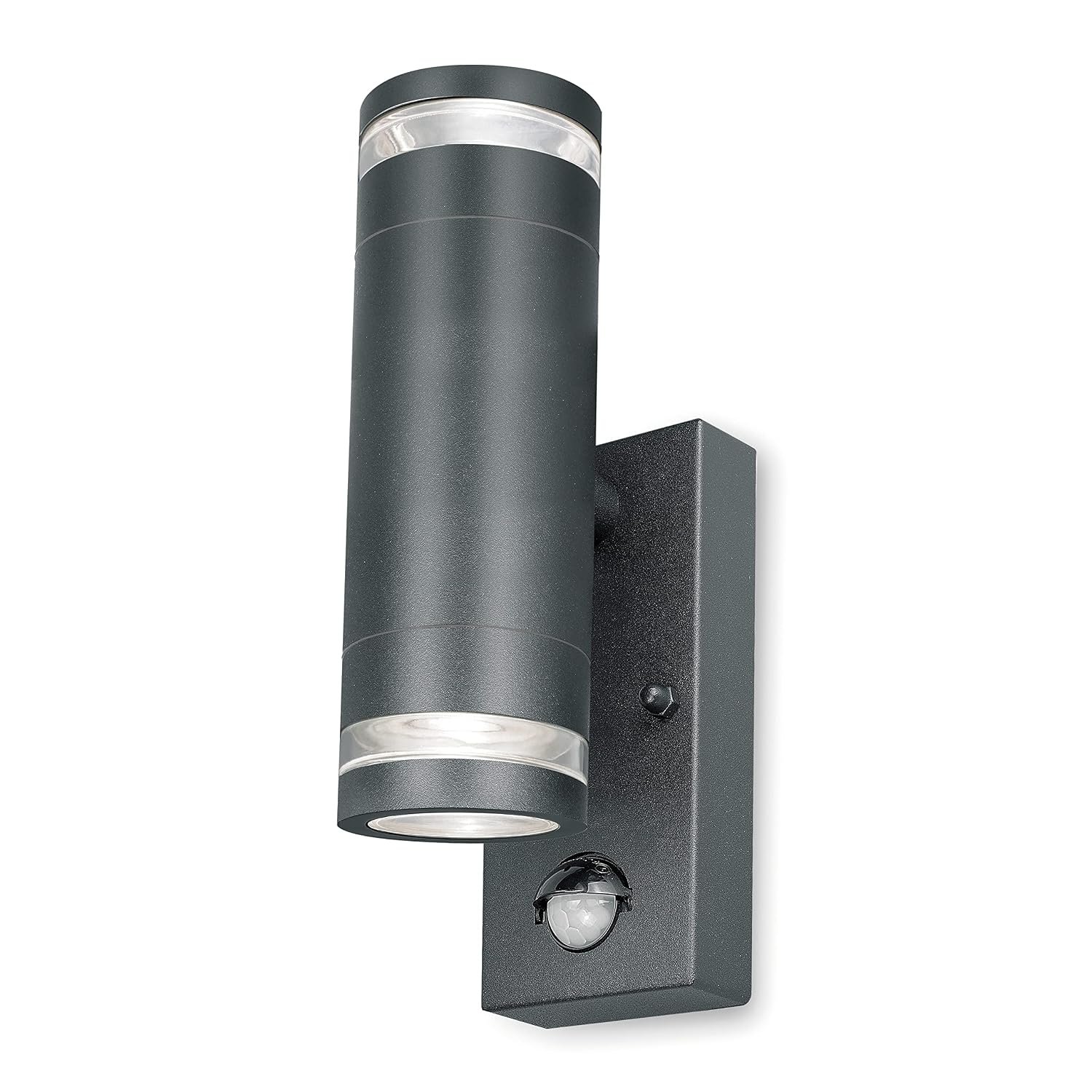 4lite Marinus Outdoor Up Down Wall Light (Anthracite) Rust Free IP44 Rated Motion Sensor Exterior Wall Lamp - 4L2/2308-4Yr Guarantee