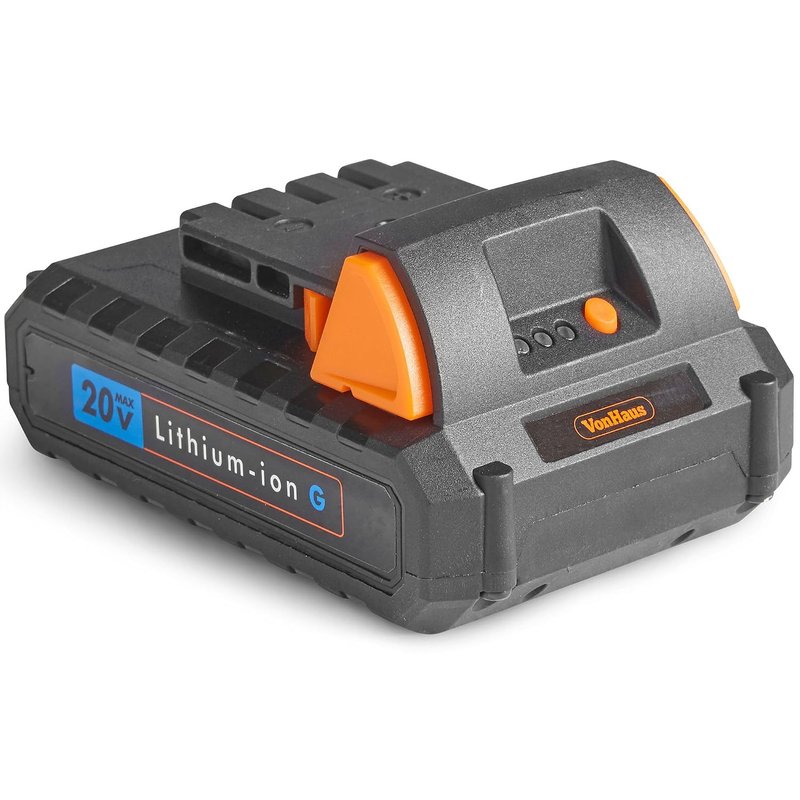 VonHaus 20V 1.5Ah Spare/Replacement Battery – Compatible with All VonHaus 20V Cordless Lithium-ion G-Series Garden Power Tool Range