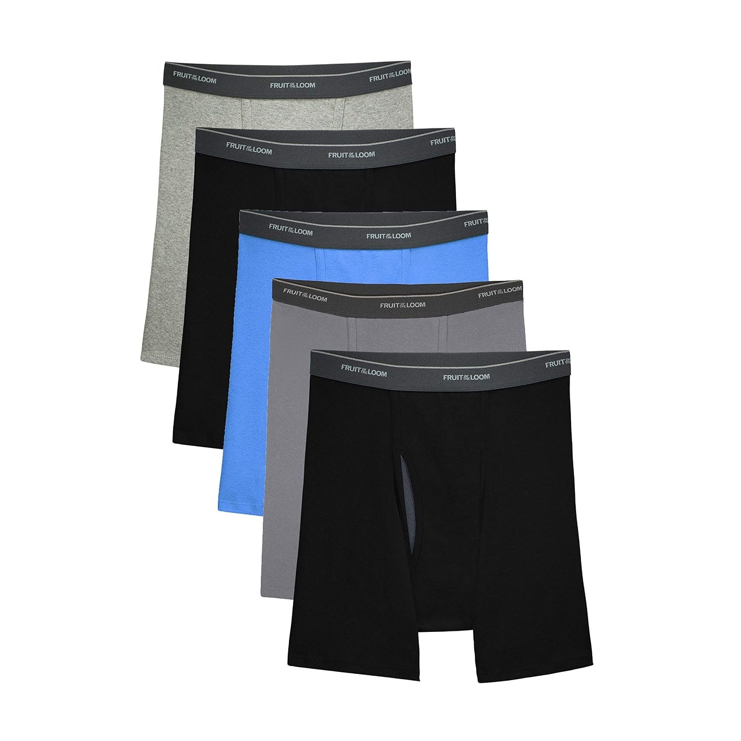 Fruit of the Loom Mens Big and Tall Tag-Free Underwear (Discontinued), Assorted Colors - Coolzone Fly, XL