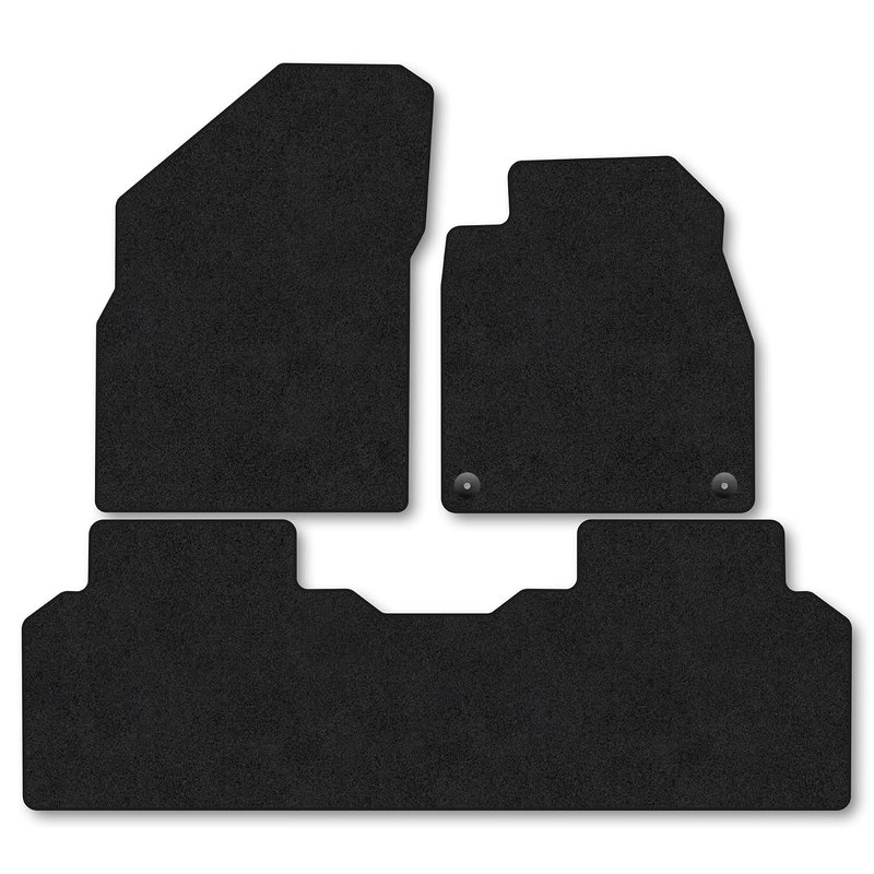 Kia EV4 (2025+) Car Mats Accessories Tailored Fit Carpet Floor Mats Non Slip Black Trim Full Coverage Compatible Accessory Front Rear Set Anti Slip Granulated Backing Hand-Finished Clips