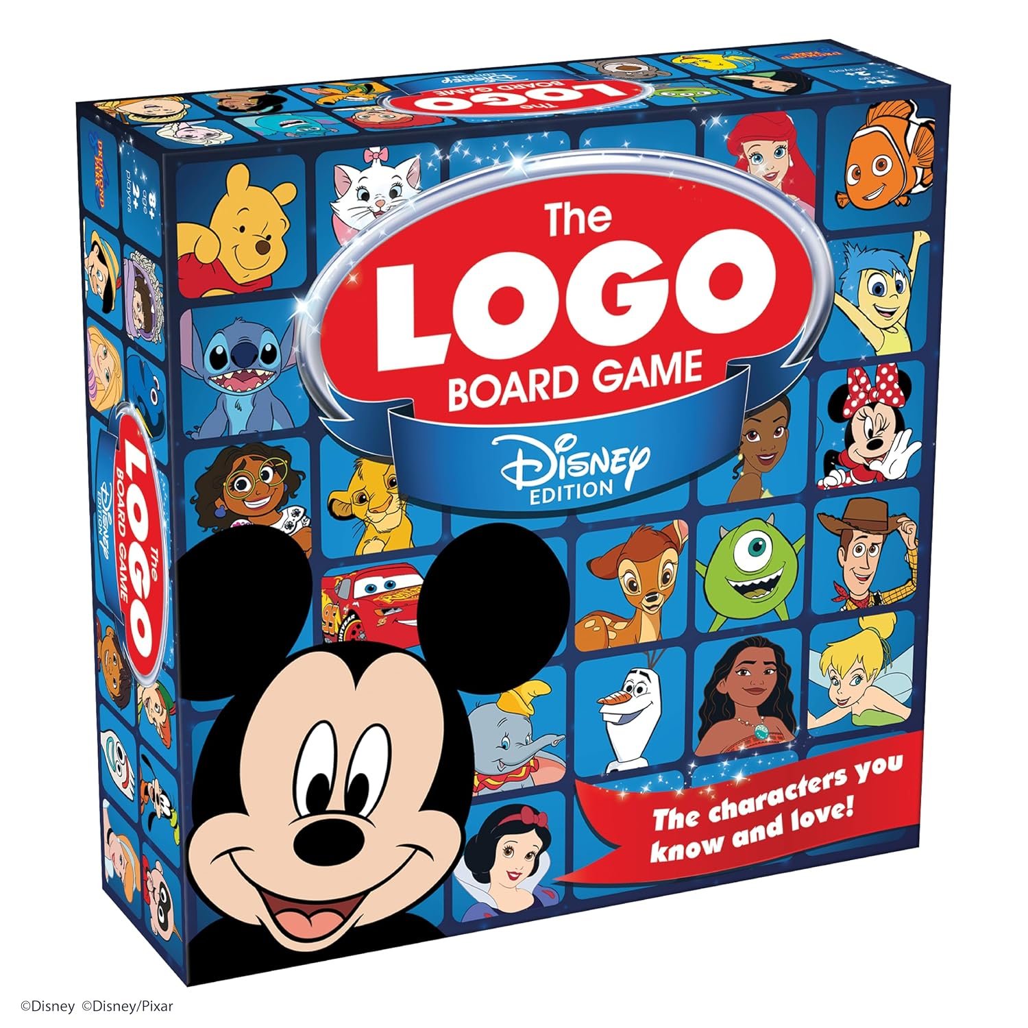 Tomy The LOGO Board Game Disney Edition - Family Trivia Game Featuring Iconic Disney Characters & Brands | Ages 8+