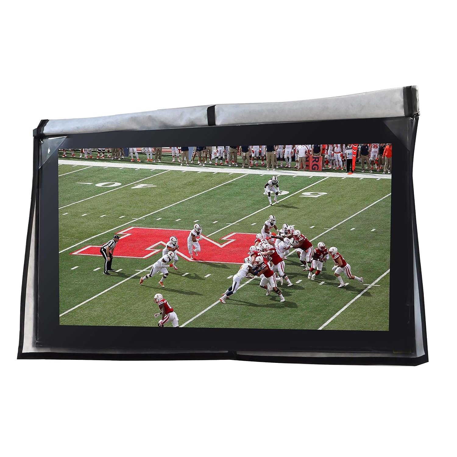 acoveritt Outdoor 80“-85" TV Set Cover,Scratch Resistant Liner Protect LED Screen Best-Compatible with Standard Mounts and Stands (Dark Gray)