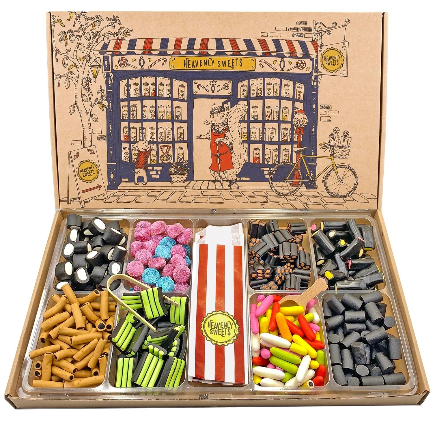 Heavenly Sweets Finnish Liquorice Gifting Collection XL 1.2kg Pick Mix Hamper Assortment | Premium Licorice Selection Gift for Birthday Easter Sharing