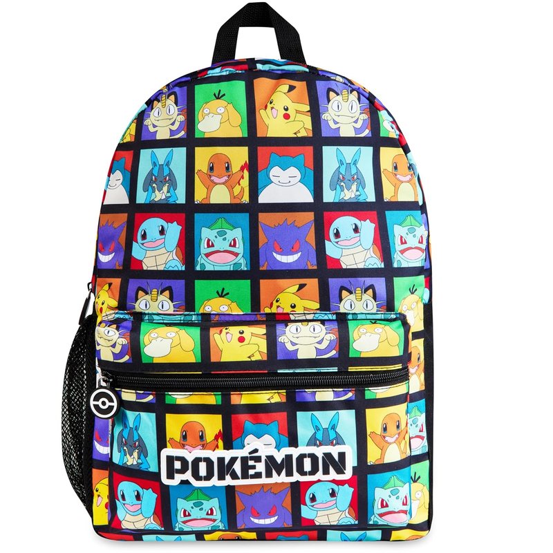 Pokemon Backpack for Kids Teenagers Pikachu Rucksack School Bag Gamer Daypack Travel Bag for Days Out PE Sports Anime Gifts (Multi)