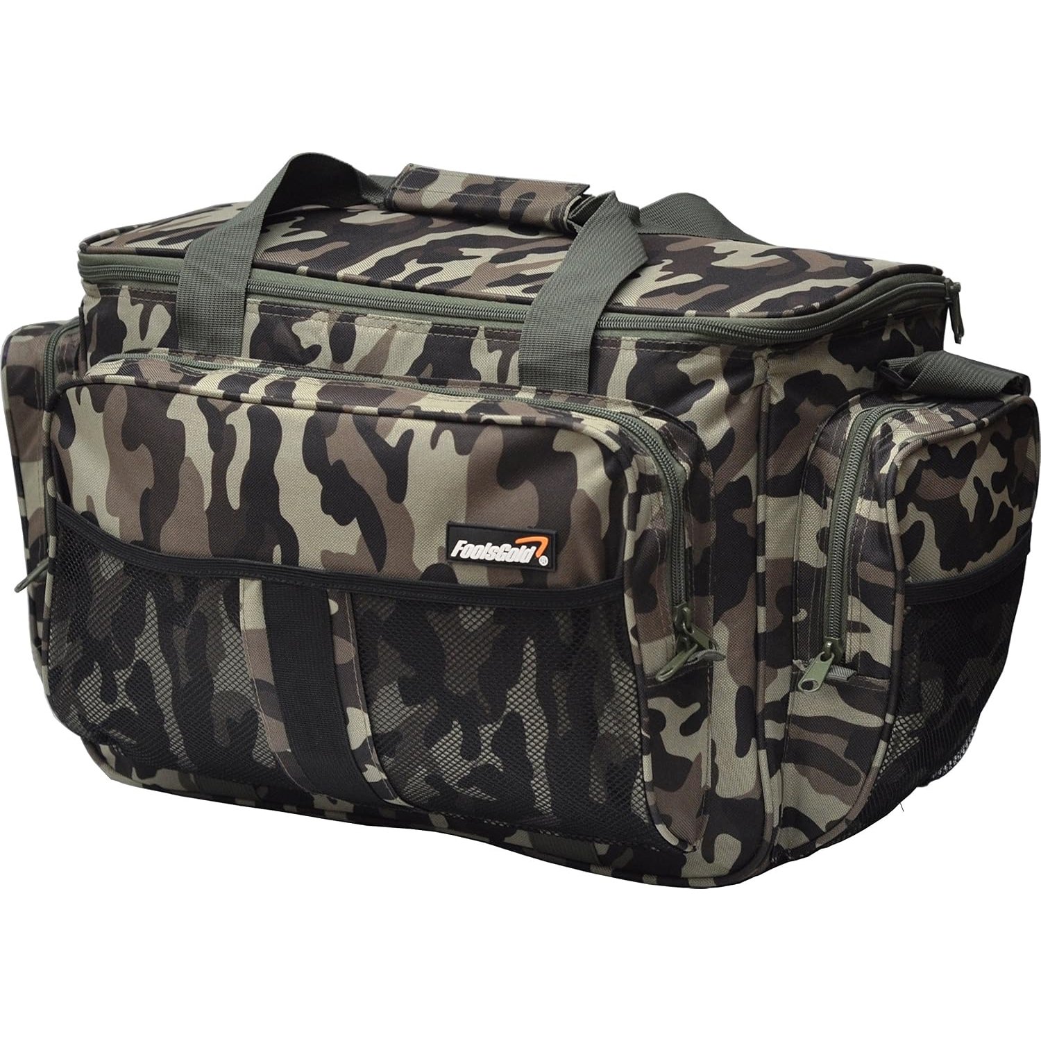 foolsGold Large Insulated Fishing Tackle Holdall Bag - Camouflage