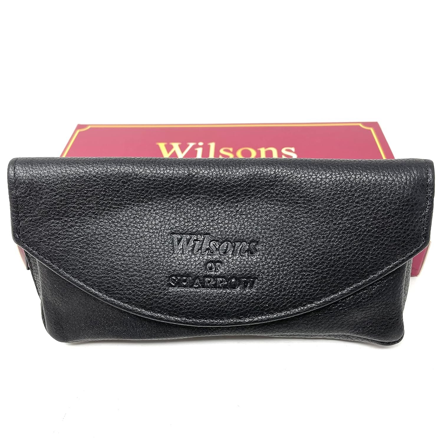 SHARROW Genuine Leather Pipe Pouch with 2 ZIPS and Button