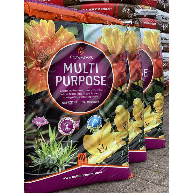 CB FUELS GROWMOOR 180L Multi-Purpose Compost (3 x 60lt Bags)