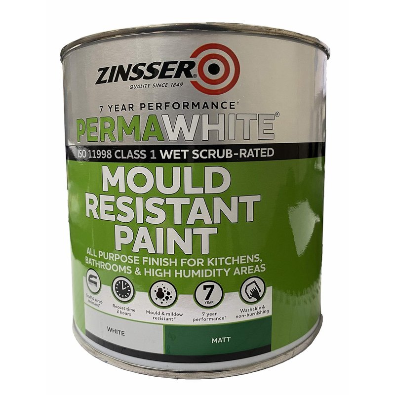 Zinsser Perma White Self-Priming Interior Paint Matt White 1L