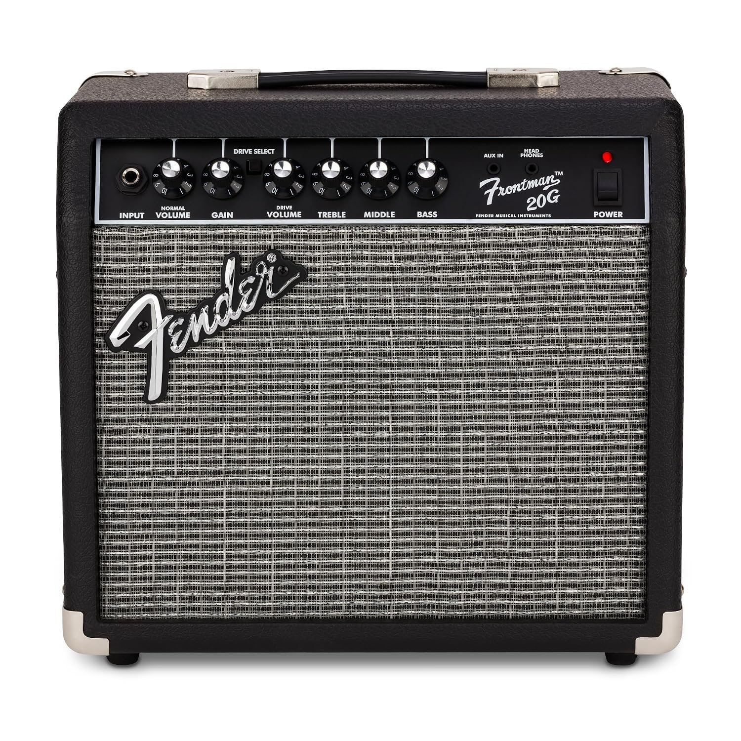 Fender Frontman 20G Guitar Amplifier, 20W, with Classic Fender Styling and Headphone Jack for Silent Practice