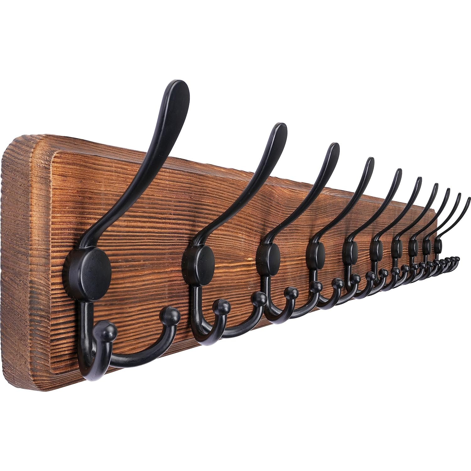 SKOLOO Rustic Large Coat Rack Wall Mount-97cm Long Coat Rack for Wall, Wood Coat Rack Hook, Farmhouse Coat Hanger Wall Mount for Hanging Jacket Coat