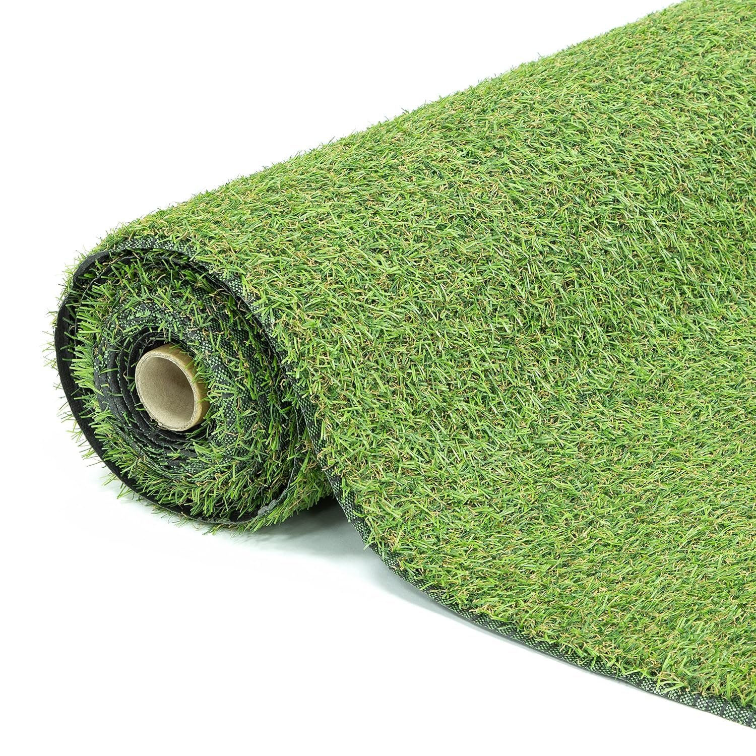 GardenKraft 4 m × 1 m Artificial Grass Roll – 15 mm High‑Density Two‑Tone Pile, UV‑Stabilised Fast‑Drain Fake Lawn, Pet & Child Friendly Astro Turf